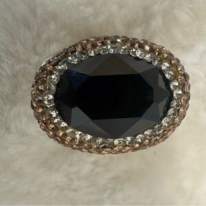 Bold Black and Gold Women's Ring